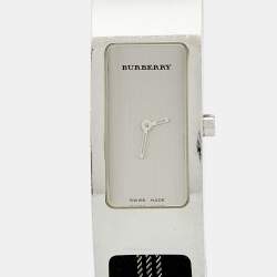 Burberry Silver Stainless Steel Canvas 14300L Women's Wristwatch 19 mm