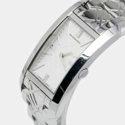 مملوكة مسبقًا Burberry Silver Stainless Steel BU1090 Women's Wristwatch 25 mm