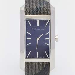 Burberry Black Stainless Steel Canvas Nova BU9405 Women's Wristwatch 25 mm