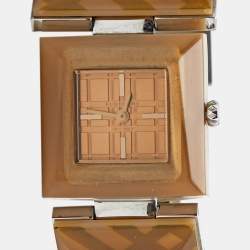 Burberry Champagne Acetate Stainless Steel BU4927 Women's Wristwatch 27 mm
