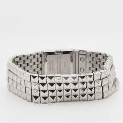 Burberry Silver Stainless Steel Gauntlet Pyramid Flex BU5350 Women's Wristwatch 20 mm