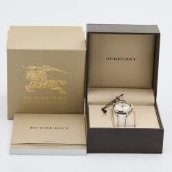 Burberry Champagne Stainless Steel Leather Classic BU10105 Women's Wristwatch 32 mm 