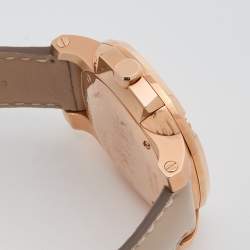 Pre Owned Burberry Champagne Rose Gold Plated Stainless Steel The Britain BBY1718 Women's Wristwatch 32 mm