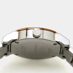 مملوكة مسبقًا Burberry Silver Two-Tone Stainless Steel BU9205 Women's Wristwatch 26 mm