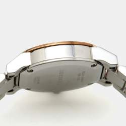 مملوكة مسبقًا Burberry Silver Two-Tone Stainless Steel BU9205 Women's Wristwatch 26 mm