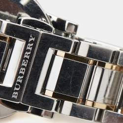 مملوكة مسبقًا Burberry Silver Two-Tone Stainless Steel BU9205 Women's Wristwatch 26 mm