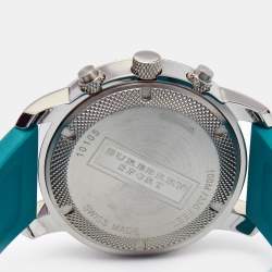 Burberry Aquablue Stainless Steel Rubber Endurance Bu7764 Women's Wristwatch 40 mm