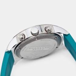 Burberry Aquablue Stainless Steel Rubber Endurance Bu7764 Women's Wristwatch 40 mm