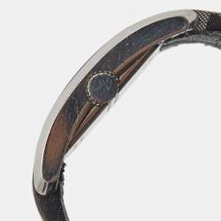 Burberry Silver Stainless Steel Canvas The Pioneer BU1078 Women's Wristwatch 20 mm