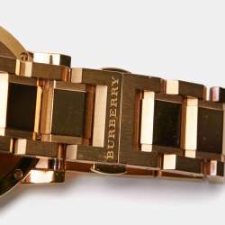 Burberry Beige Rose Gold Plated Stainless Steel The City BU9034 Women's Wristwatch 38 mm