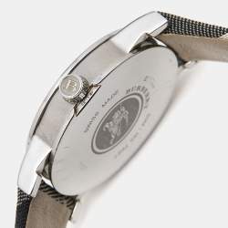 Burberry Silver Stainless Steel Canvas BU1386 Women's Wristwatch 28 mm 