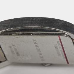 Burberry Silver Stainless Steel Leather The Pioneer BU9508 Women's Wristwatch 20 mm
