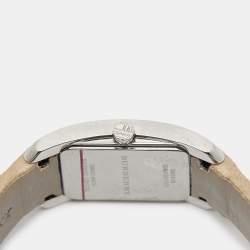 Burberry Silver Stainless Steel Leather The Pioneer BU9508 Women's Wristwatch 20 mm