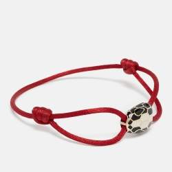Bvlgari Serpenti Forever Enamel Gold Tone Cord Bracelet