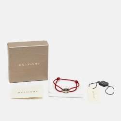 Bvlgari Serpenti Forever Enamel Gold Tone Cord Bracelet