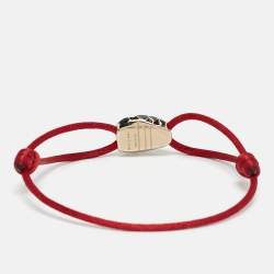 Bvlgari Serpenti Forever Enamel Gold Tone Cord Bracelet