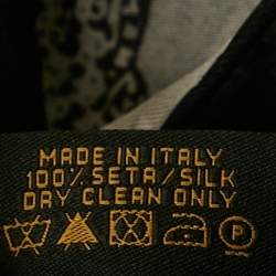 Pre Owned Bvlgari Black Serpenti Print Silk Scarf