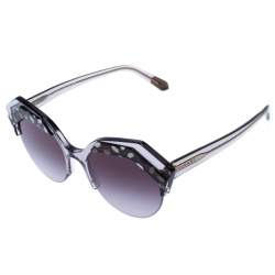 Bvlgari Black/Grey Gradient 8203 Serpenteyes Round Sunglasses