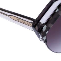 Bvlgari Black/Grey Gradient 8203 Serpenteyes Round Sunglasses