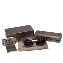 Bvlgari Black/Grey Gradient 8203 Serpenteyes Round Sunglasses