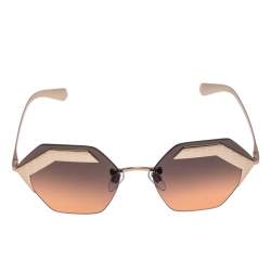Bvlgari Bronze/Black Gradient 6103 Serpenteyes Geometric Sunglasses