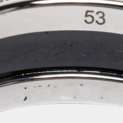 Bvlgari B-zero1 Save the Children Sterling Silver Ceramic Ring Size 53