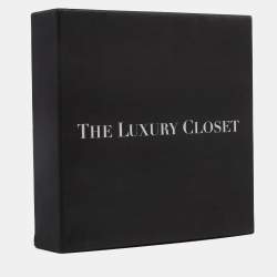 Pre Owned Bvlgari Fortuna Grande Sterling Silver Pendant Black Cord Necklace