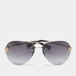 Pre Owned Bvlgari Black Gradient 6137-B Aviator Sunglasses