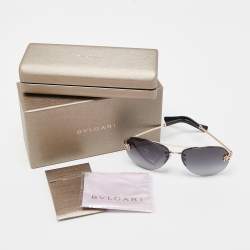 Pre Owned Bvlgari Black Gradient 6137-B Aviator Sunglasses