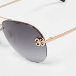 Pre Owned Bvlgari Black Gradient 6137-B Aviator Sunglasses