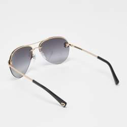 Pre Owned Bvlgari Black Gradient 6137-B Aviator Sunglasses