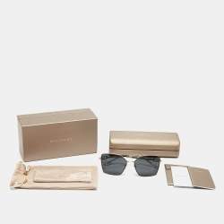 Pre Owned Bvlgari Black/Gold  67175 2023/87 Square Sunglasses
