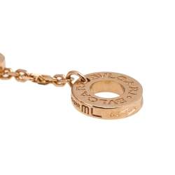 Pre Owned Bvlgari Divas' Dream Carnelian 18K Rose Gold Bracelet M/L