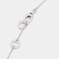 Pre Owned Bvlgari Divas' Dream Diamond 18k White Gold Pendant Necklace