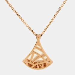 Bvlgari Divas' Dream Mother of Pearl Diamonds 18k Rose Gold Necklace