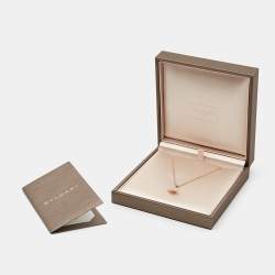 Bvlgari Divas' Dream Mother of Pearl Diamonds 18k Rose Gold Necklace