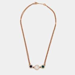 Bvlgari Bvlgari Multi Gemstone 18k Rose Gold Necklace