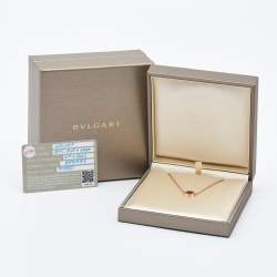 Bvlgari Bvlgari Carnelian Mother of Pearl 18k Rose Gold Bracelet M/L