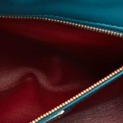 Pre Owned Bvlgari Green Quilted Leather Medium Serpenti Cabochon Shoulder Bag