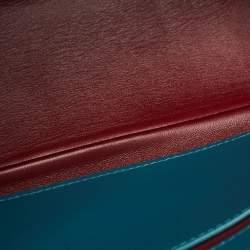 Pre Owned Bvlgari Green Quilted Leather Medium Serpenti Cabochon Shoulder Bag