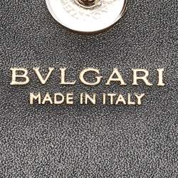 Bvlgari Off White/Black Python Serpenti Forever Trifold Wallet
