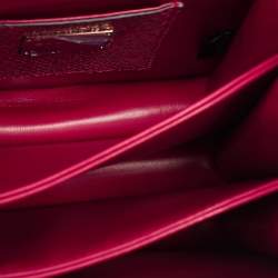 Bvlgari Red Karung Serpenti Forever Flap Top Handle Bag