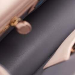 مملوكة مسبقًا Bvlgari Light Pink Leather Serpenti Diamond Blast Shoulder Bag