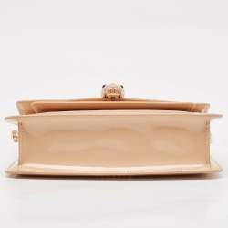 Bvlgari Beige Leather Serpenti Forever East West Shoulder Bag