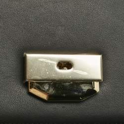 Pre Owned Bvlgari Black Leather Serpenti Hypnotic Shoulder Bag