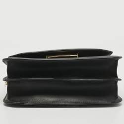 Pre Owned Bvlgari Black Leather Serpenti Hypnotic Shoulder Bag