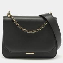 مملوكة مسبقًا Bvlgari Black Leather Serpenti Hypnotic Shoulder Bag