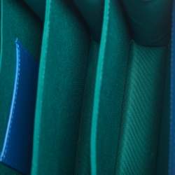 Pre Owned Bvlgari Blue Leather Serpenti Forever Small Top Handle Bag