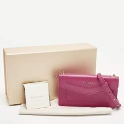 مملوكة مسبقًا Bvlgari Serpenti Pink Leather Crossbody Bag