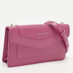 مملوكة مسبقًا Bvlgari Serpenti Pink Leather Crossbody Bag